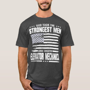 Camiseta Sindicato Mecânico de Arte Americano Trabalha Deus