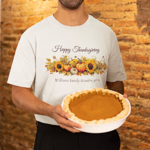 Camiseta Sindicato Personalizado da Família Pumpkin Fall de
