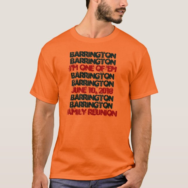 Camiseta Sindicato personalizado divertido Laranja e Preto  (Frente)