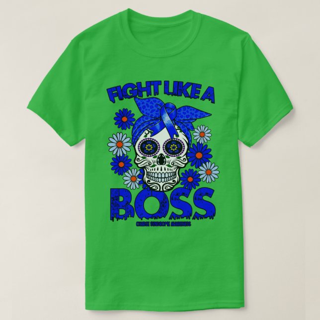 Camiseta Sindroma de Cobrança A consciência luta como chefe (Frente do Design)