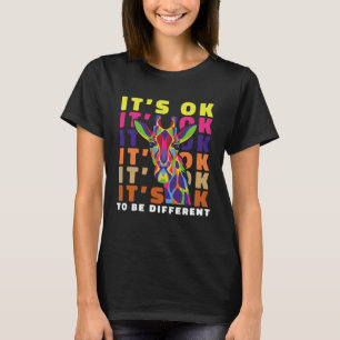 Camiseta Sindroma do Asperger É OK PARA SER DIFERENTE