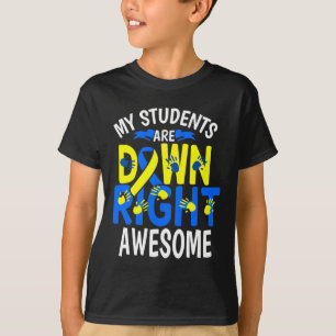 Camiseta Sindroma em baixo Sensibilização para o T21 Dia da