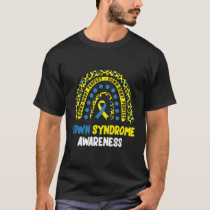 Camiseta Sindroma Independente Perfeito do Arco-Íris T21 Si