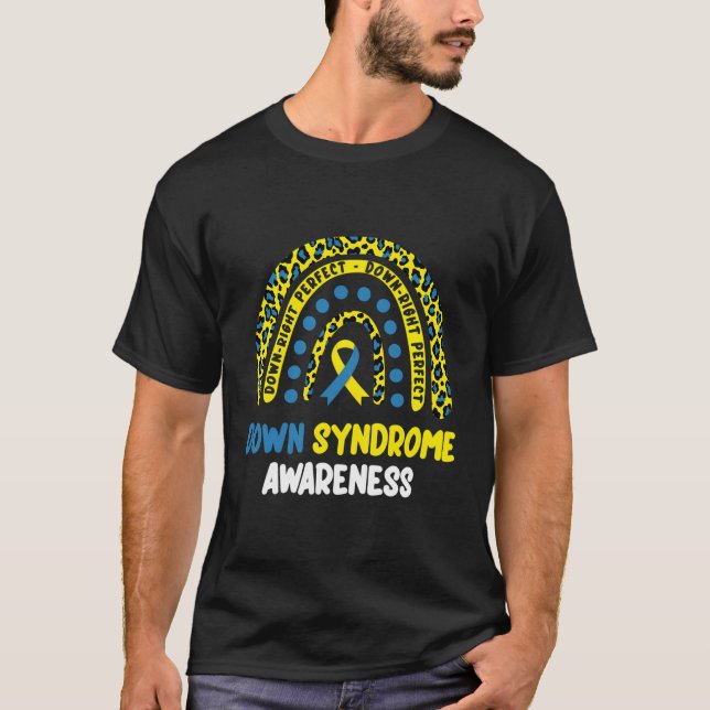 Camiseta Sindroma Independente Perfeito do Arco-Íris T21 Si (Frente)