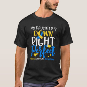Camiseta Sindroma para baixo Sensibilização Minha Filha est