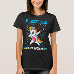 Camiseta Sindroma Unicorn Down reconhecimento de cromossoma