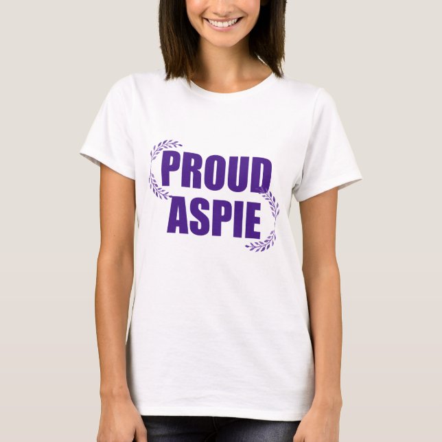 Camiseta Síndrome Bonito de Asperger Roxo-Púrpura (Frente)