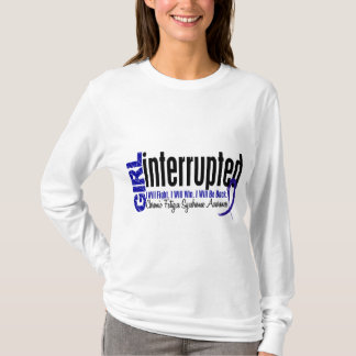 Camiseta Síndrome crônica interrompida menina da fadiga do