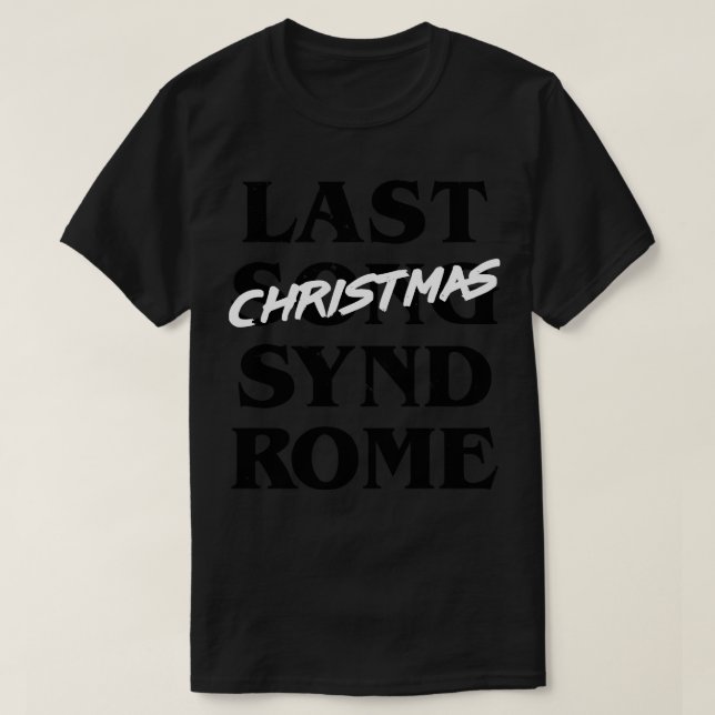 Camiseta Síndrome da Música do Natal Passado - Presente Eng (Frente do Design)