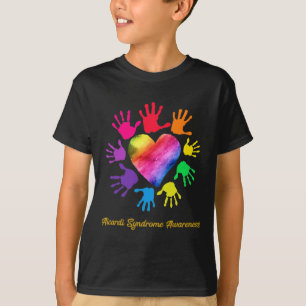 Camiseta Síndrome de Aicardi Sensibilização Mãos a Síndrome