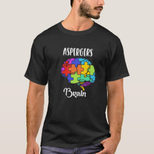 Camiseta Síndrome de Aspergers - Quebra-cabeça do cérebr