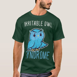 Camiseta Síndrome de Coruja Irritável Funny Grumpy OwlNoctu