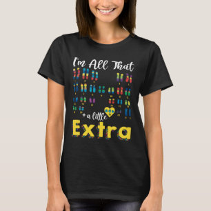 Camiseta Síndrome de Down 21 Xx Cromossomo Extra Menina Mun