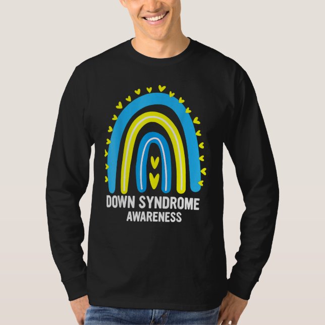 Camiseta Síndrome de Down Consciência Arco-Íris T21 (Frente)