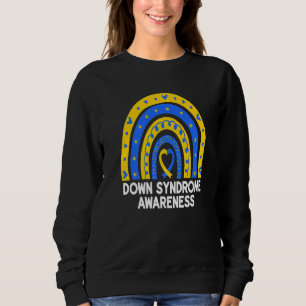 Camiseta Síndrome de Down Consciência Arco-Íris T21 Azul Am