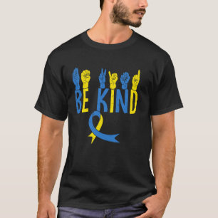 Camiseta Síndrome de Down Conscientização Seja Gentil Profe
