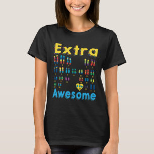 Camiseta Síndrome de Down Menina Cromossomo Extra Xx Trisom