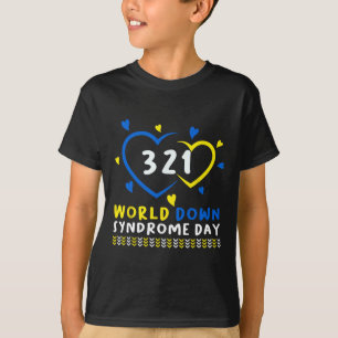 Camiseta Síndrome de Down Sensibilização Trisomy 21 Down Sy