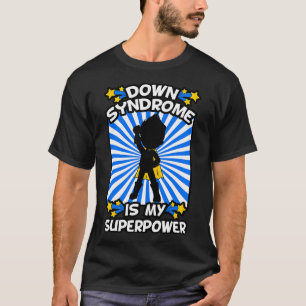 Camiseta Síndrome de Down Super-Herói Consciencialização Cr