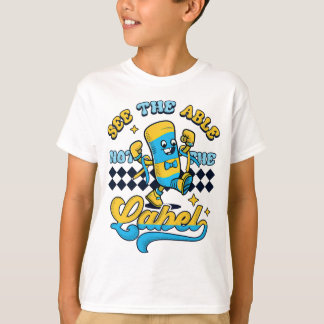 Camiseta Síndrome de Groovy Down Ver a tabela não marcar