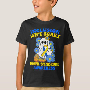 Camiseta Síndrome de Inclusão Não Assustadora do Halloween