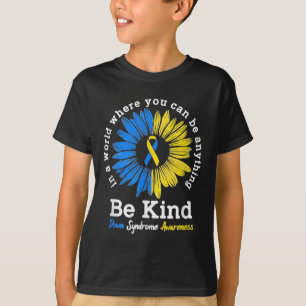 Camiseta Síndrome de Kind Down Sensibilização Friso Girasso