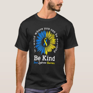 Camiseta Síndrome de Kind Down Sensibilização Friso Girasso
