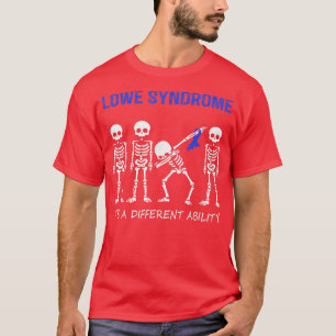 Camiseta Síndrome de Lowe Dabbing Skeleton Diferente