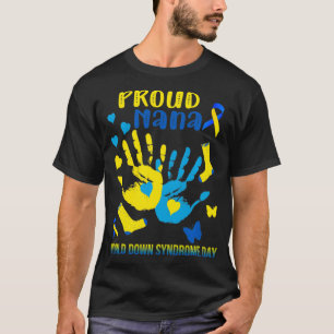 Camiseta Síndrome de Nana para Baixo Orgulhosa T21