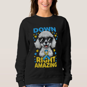 Camiseta Síndrome de Poodle Puppy Dog Down para Baixo
