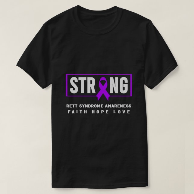 Camiseta Síndrome de Rett Forte (Frente do Design)