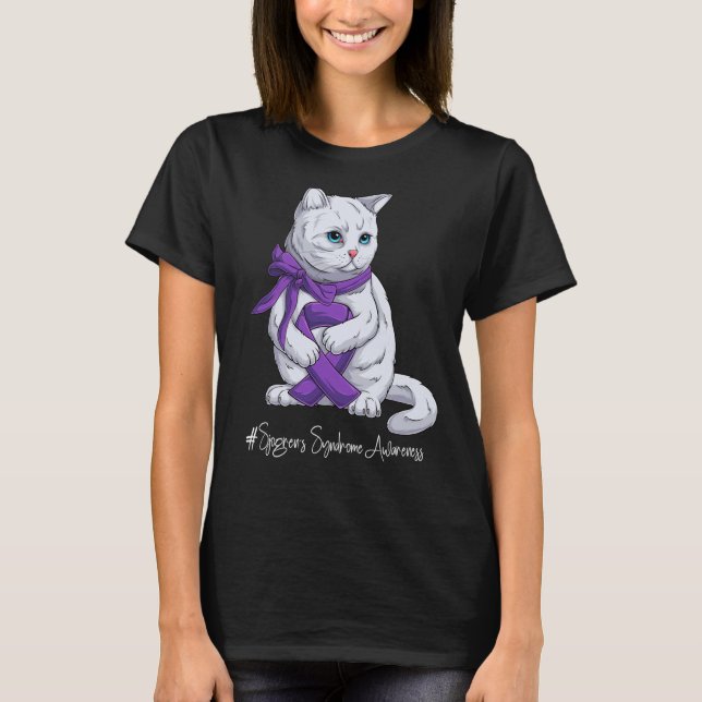Camiseta Síndrome de Sjogren Nacional: Consciência Mês Roxo (Frente)