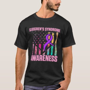 Camiseta Síndrome de Sjogren Sobrevivente Aprenda Guerreiro