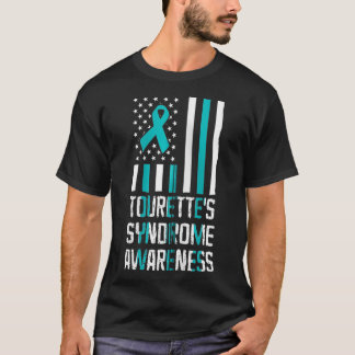 Camiseta Síndrome de Tourette US Flag TS Warrior Survivor Z