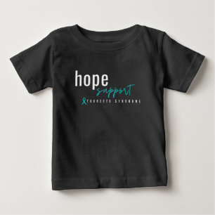 Camiseta síndrome de Trette, apoio de esperança. Baby T-Shi