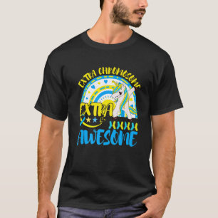 Camiseta Síndrome de Unicórnio Abaixo Sensibilização Ex