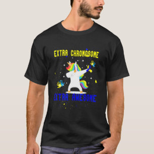 Camiseta Síndrome de Unicórnio Abaixo Sensibilização Extra