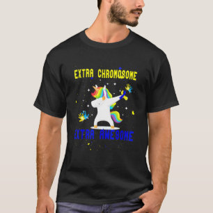 Camiseta Síndrome de Unicórnio Abaixo Sensibilização Extra