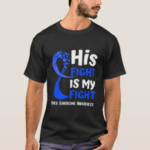 Camiseta Síndrome de Usher Sensibilização Blue Ribbon Hope 