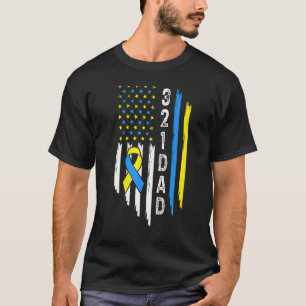 Camiseta Síndrome do cromossoma mundial para baixo do Pai M