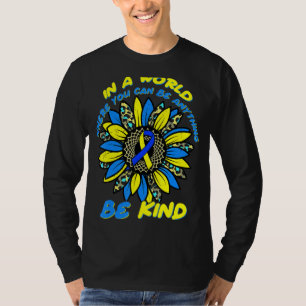 Camiseta Síndrome Mundial para Baixo Sensibilização Leopard