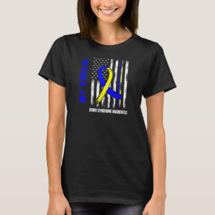 Camiseta Síndrome Perfeita de Primo para Baixo Sindroma Usa