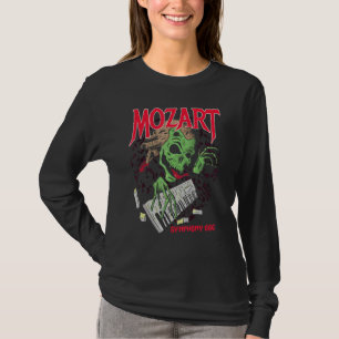 Camiseta Sinfonia 666 80s Metal Mozart Mashup Paródia