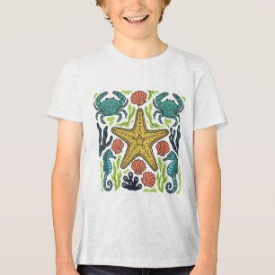 Camiseta Sinfonia da Vida Oceânica – Estrelas-do-Mar, Caval