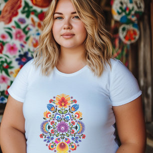 Camiseta Sinfonia Floral Polonesa: Wycinanki Blossoms