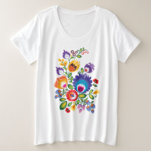 Camiseta Sinfonia Floral Polonesa: Wycinanki Blossoms