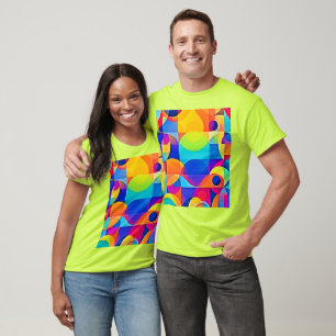 Camiseta Sinfonia Geométrica de Cores