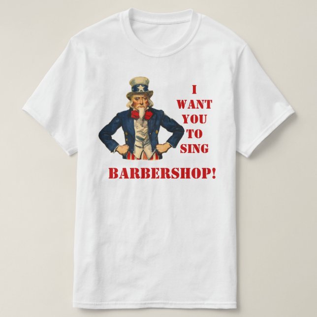 Camiseta Sing Barbershop (Frente do Design)