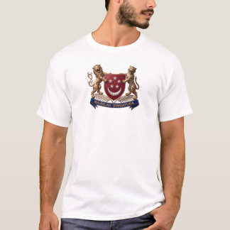 Camiseta singapore country flag symbol emblem coat arms