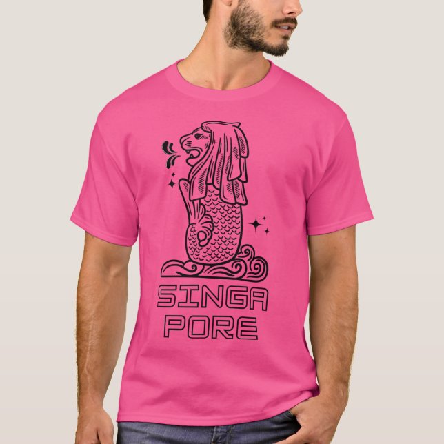 Camiseta Singapura Merlion (Frente)